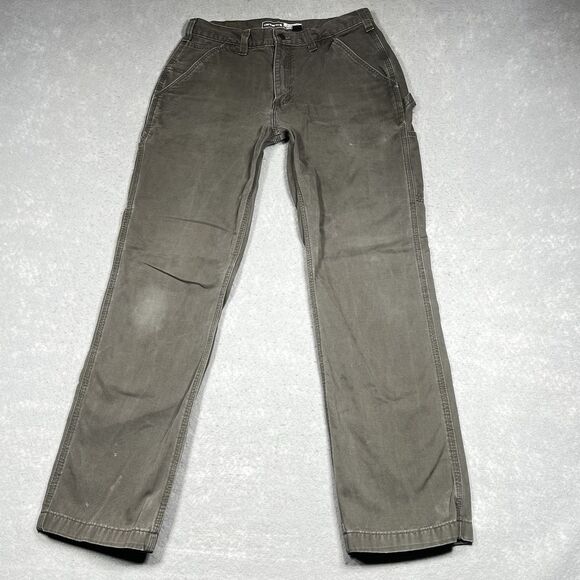 Vintage Carhartt Pants Mens 32 Gray Relaxed Fit Skater Work Chore Pockets Flawed - Picture 1 of 13